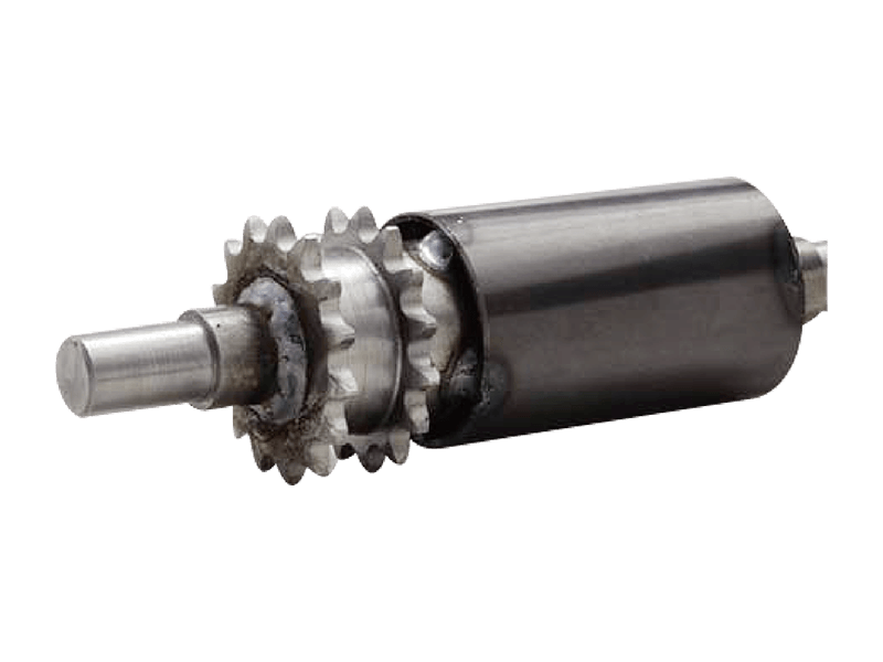 Kaksirivinen ketjupyöräkäyttöinen rulla